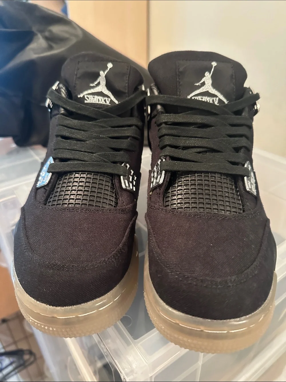 Men's Black Suede Athletic Sneakers